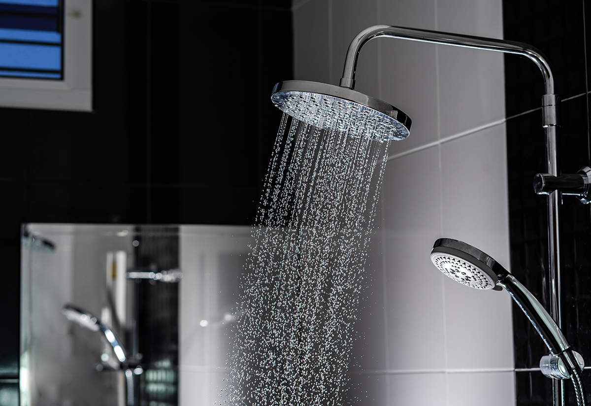 Smart Shower Water Flowing 