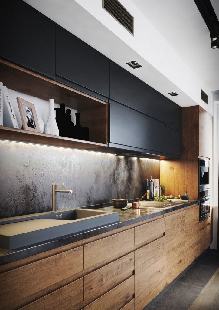 Two toned modern kitchen